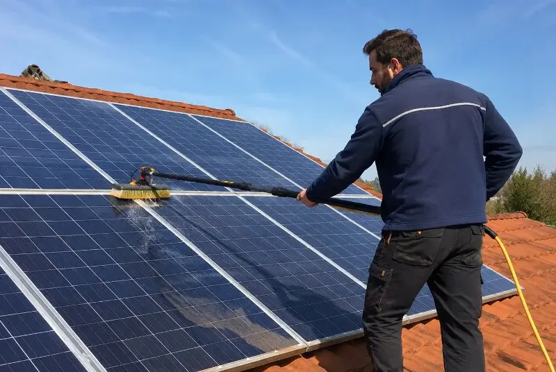 Nettoyage et entretien de panneaux solaires à Sahune
